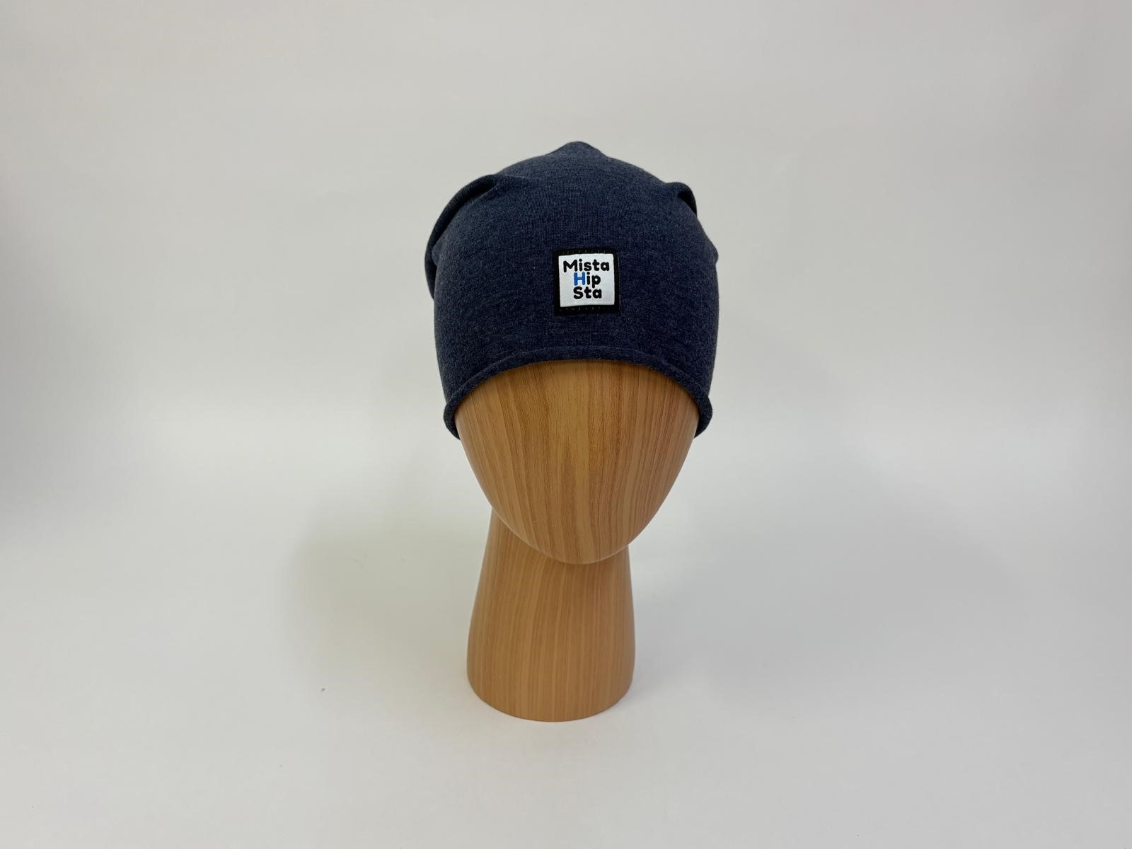 Beanie jeansowa - obrazek 4
