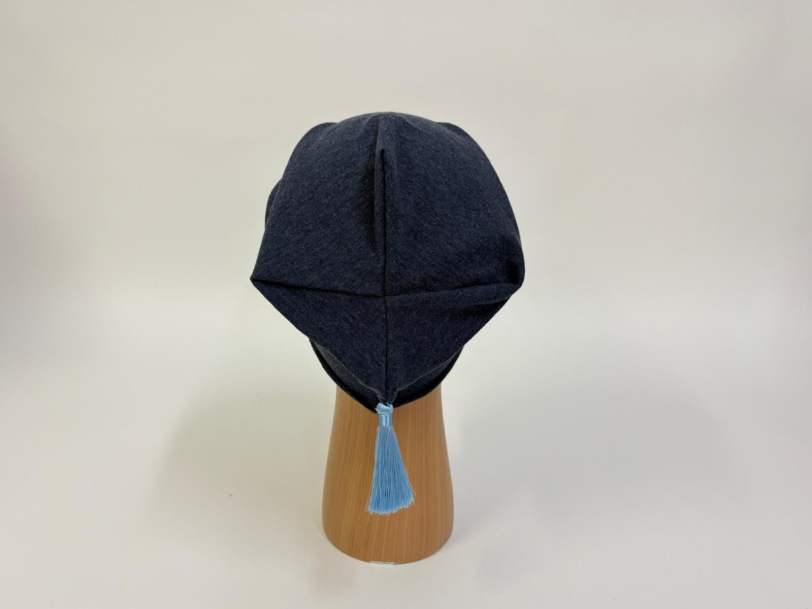 Beanie jeansowa - obrazek 5